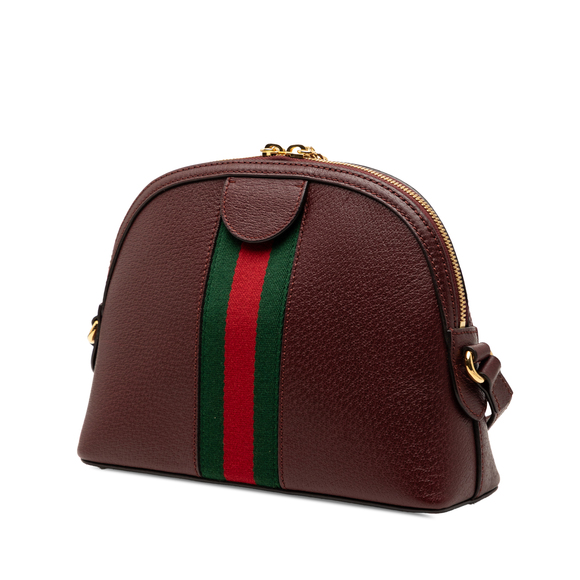 Pre-Loved Gucci Small Calfskin Web Ophidia Dome Crossbody - Picture 2 of 7